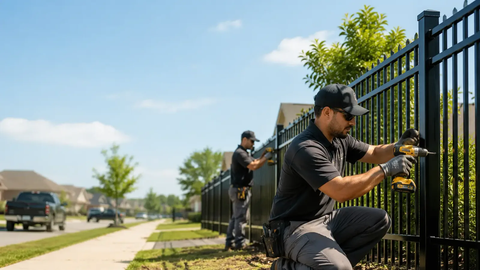 Metal Fence Installation in Brighton, IA